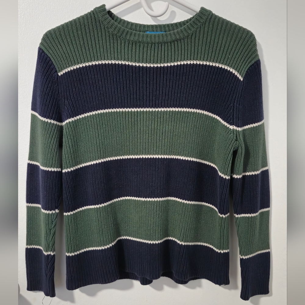 The Children's Place Green and Blue Crewneck Sweater